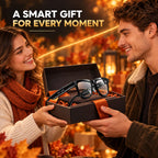 KAIGERR AI Smart Glasses,13MP Camera, 20H Battery, ChatGPT Translations