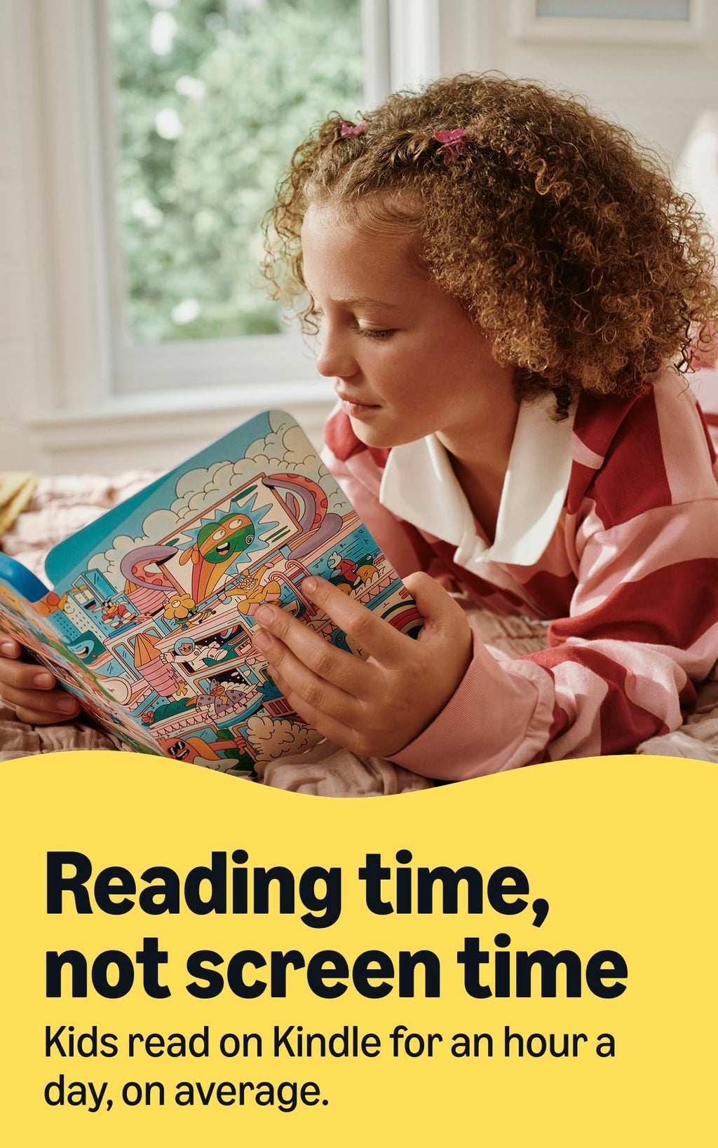 Amazon Kids Kindle Paperwhite 16GB (newest model), Thinner and lighter, 7" display, Months of battery, Includes 1 year of books and Whisker World cover