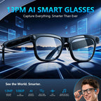 KAIGERR AI Smart Glasses,13MP Camera, 20H Battery, ChatGPT Translations