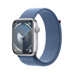 Apple Watch Series 9 [GPS , 45mm] - Starlight Aluminum Case with Starlight Sport Band, M/L (Renewed)