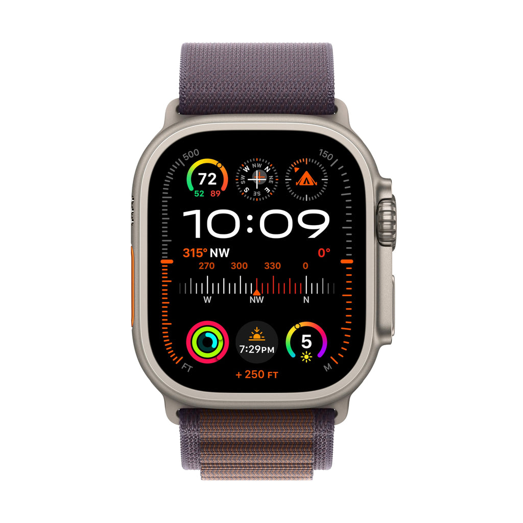 Apple Watch Ultra 2 [GPS + Cellular 49mm] Smartwatch with Rugged Titanium Case & Indigo Alpine Loop Large. Fitness Tracker, Precision GPS, Action Button, Extra-Long Battery Life