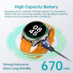 SOUYIE Smartwatch for Men GPS Fitness Tracker Bluetooth Call 15-Day Battery