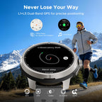 ANYMOVINGM1 PRO Smart Watch,Dual-Band GPS&GPX Offline Navigation