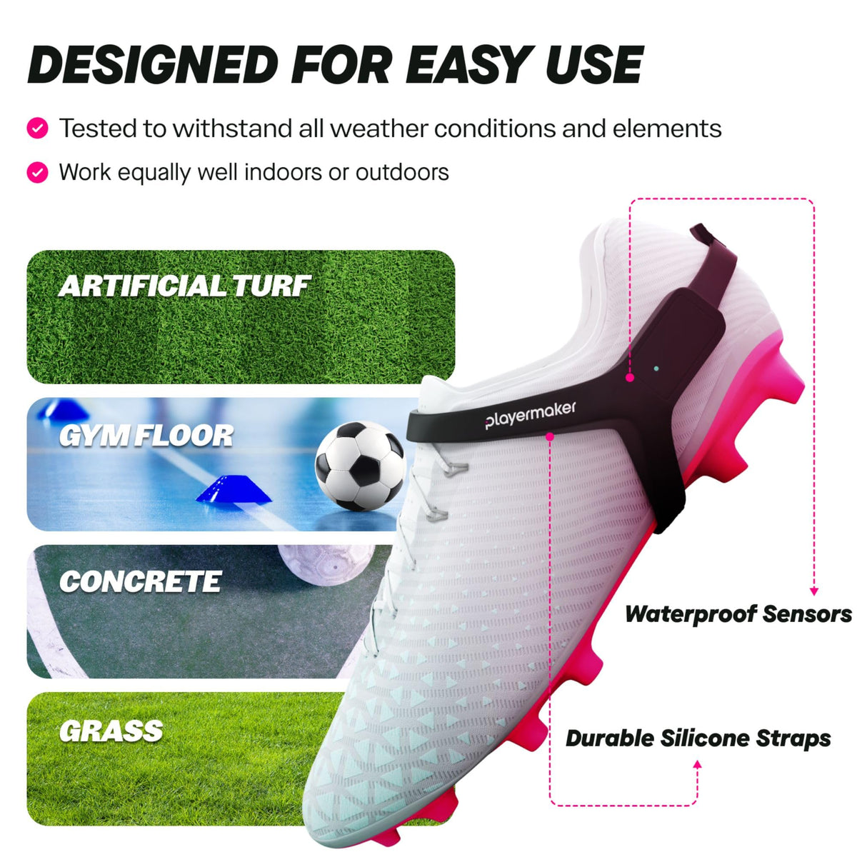 2.0 Smart Soccer Tracker, Wearable AI Sensor & FIFA Certified