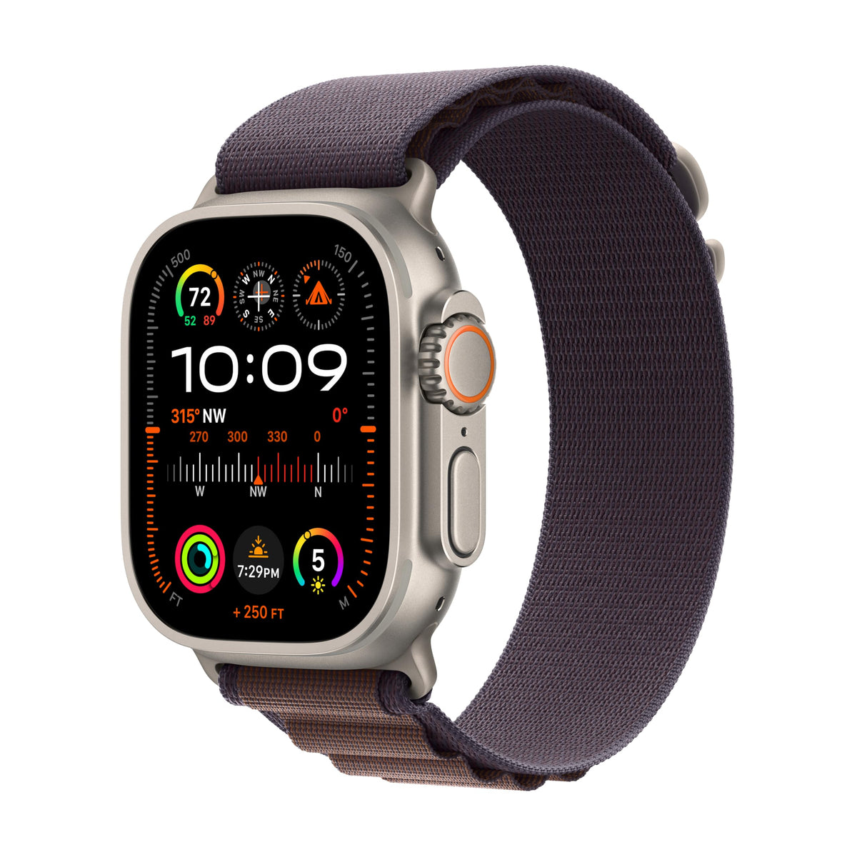 Apple Watch Ultra 2 [GPS + Cellular 49mm] Smartwatch with Rugged Titanium Case & Indigo Alpine Loop Large. Fitness Tracker, Precision GPS, Action Button, Extra-Long Battery Life