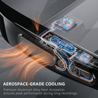 4K Smart Glasses with Camera, AI Glasses with EIS Stabilization, Photochromic Blue Light Blocking Lenses, Real-Time Translation, 410mAh Battery, 10+ Days Standby, HiFi Audio