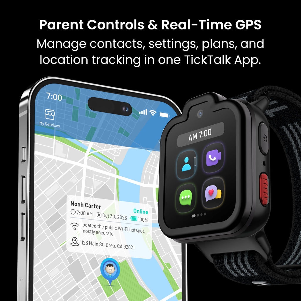 TickTalk 6 Kids SmartWatch with GPS Tracker, Calls, Texts, & SOS Ages 3-12