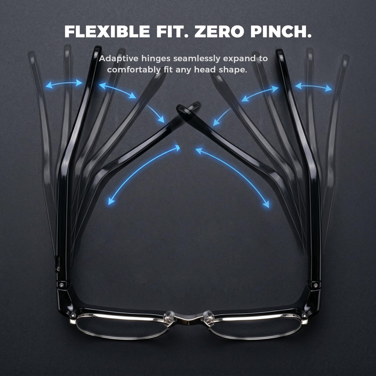 8MP 4K AI Smart Glasses with Camera & Adaptive Fit, Blue Light + Extra Sun Lenses, Real-Time Translator, Voice Assistant & Voice Recorder, Open-Ear Audio for Work & Business Travel