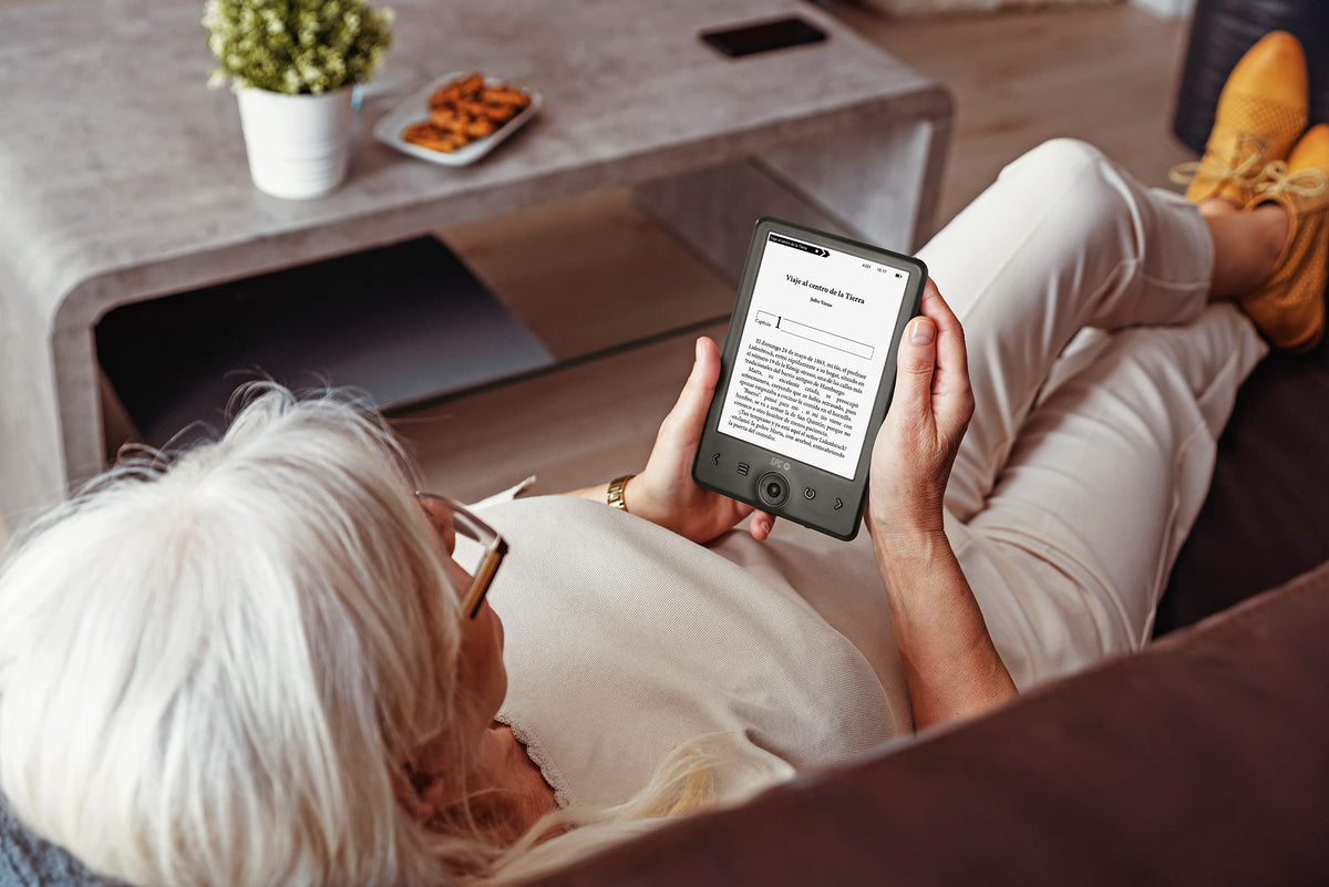 SPC Dickens Light2 6" eBook Reader, 8GB microSD, 2 Year Warranty