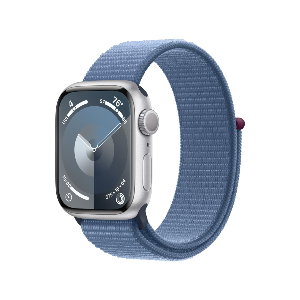 Apple Watch Series 9 [GPS , 45mm] - Starlight Aluminum Case with Starlight Sport Band, M/L (Renewed)