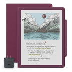Amazon Kindle Scribe Essentials Bundle - Amazon Kindle Scribe Colorsoft (64GB) - Fig, Premium Pen, Premium Leather Executive Folio Cover-Graphite,Power Adapter