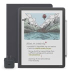 Amazon Kindle Scribe Essentials Bundle - Amazon Kindle Scribe Colorsoft (64GB) - Fig, Premium Pen, Premium Leather Executive Folio Cover-Graphite,Power Adapter