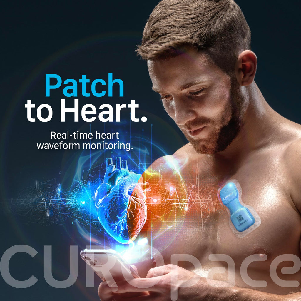 Ultra-Thin Wearable Wellness Patch – Chest-Worn Body Signal Monitor with Heart Rate, Respiratory Rate & Skin Temperature Tracking, Real-Time Monitoring While Worn, App Connected
