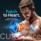 Ultra-Thin Wearable Wellness Patch – Chest-Worn Body Signal Monitor with Heart Rate, Respiratory Rate & Skin Temperature Tracking, Real-Time Monitoring While Worn, App Connected