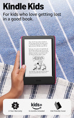 Amazon Kindle Kids 16GB (2024 model) - If it breaks, we will replace it, includes ad-free books and cover, with glare-free display, fast page turns - Space Whale