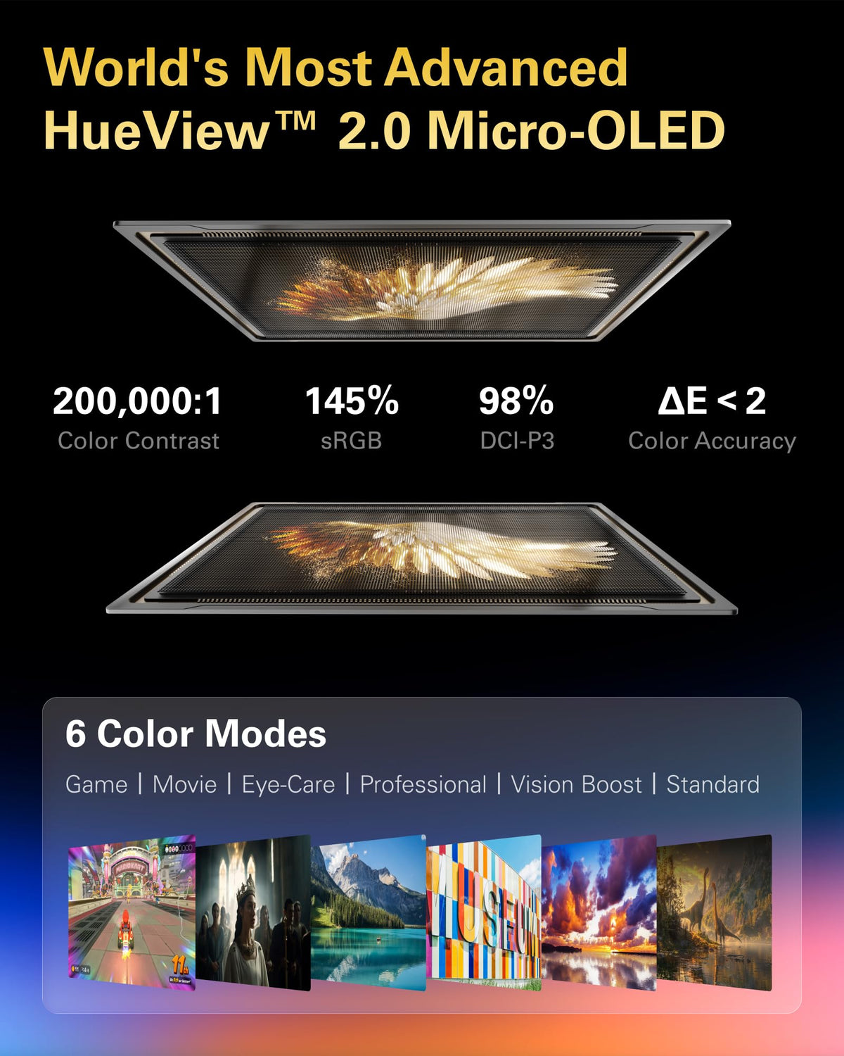 RayNeo Air 3s Pro AR/XR Glasses 201" 1200 Nits 120Hz HueView 2.0 Display