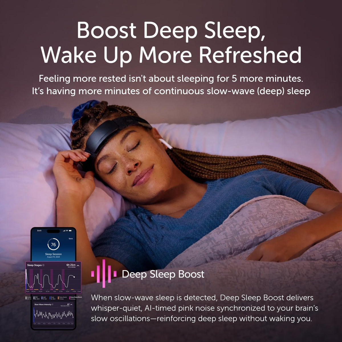 Muse S Athena 3rd Gen Brain Sensing Sleep Tracking Headband - Dark Grey