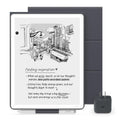 Amazon Kindle Scribe Essentials Bundle - Amazon Kindle Scribe (64GB) , Premium Pen, Plant-Based Leather Folio Cover-Graphite & Power Adapter