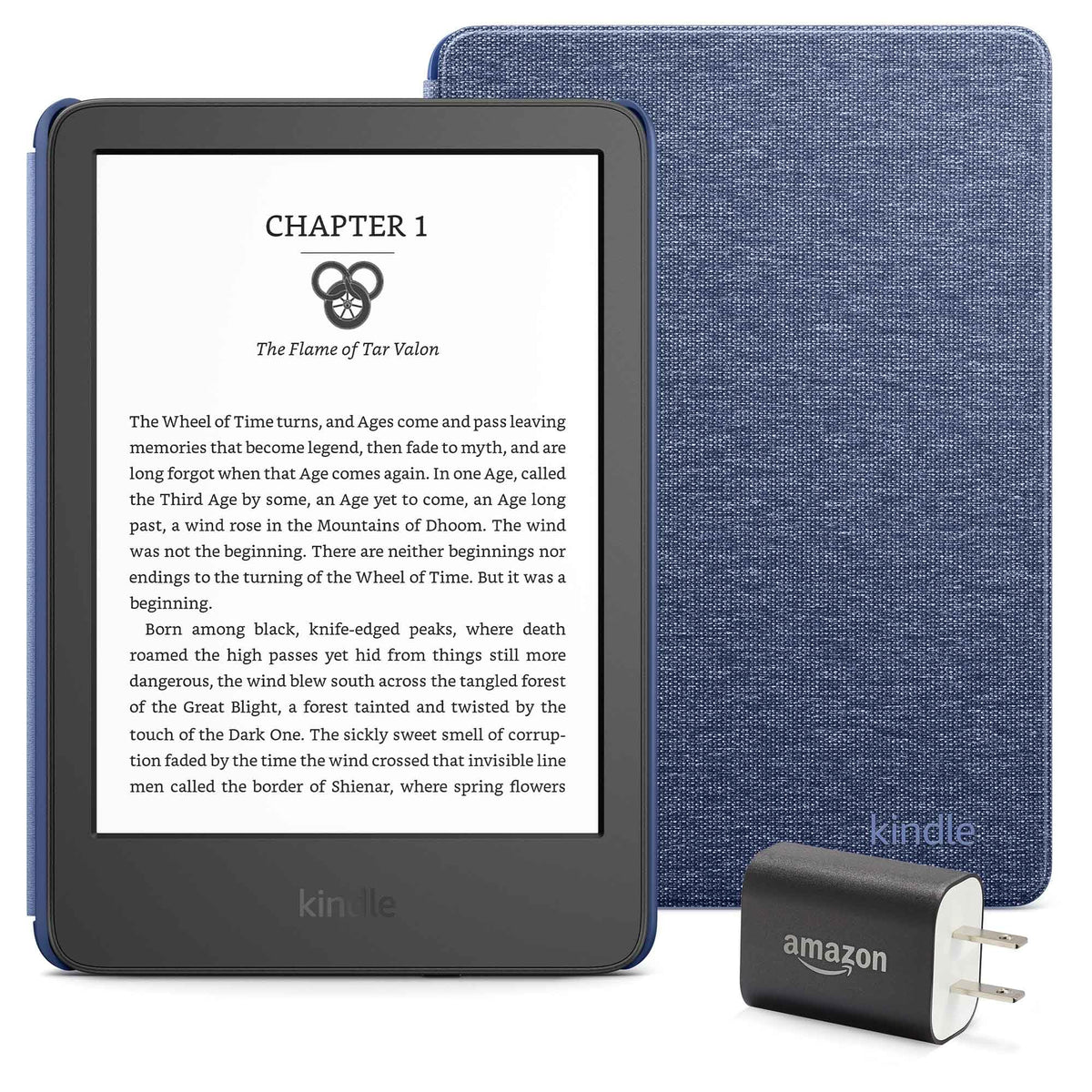 Kindle Essentials Bundle including Kindle (2024 release) - Matcha, Fabric Cover - Matcha, and Power Adapter