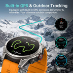SOUYIE Smartwatch for Men GPS Fitness Tracker Bluetooth Call 15-Day Battery