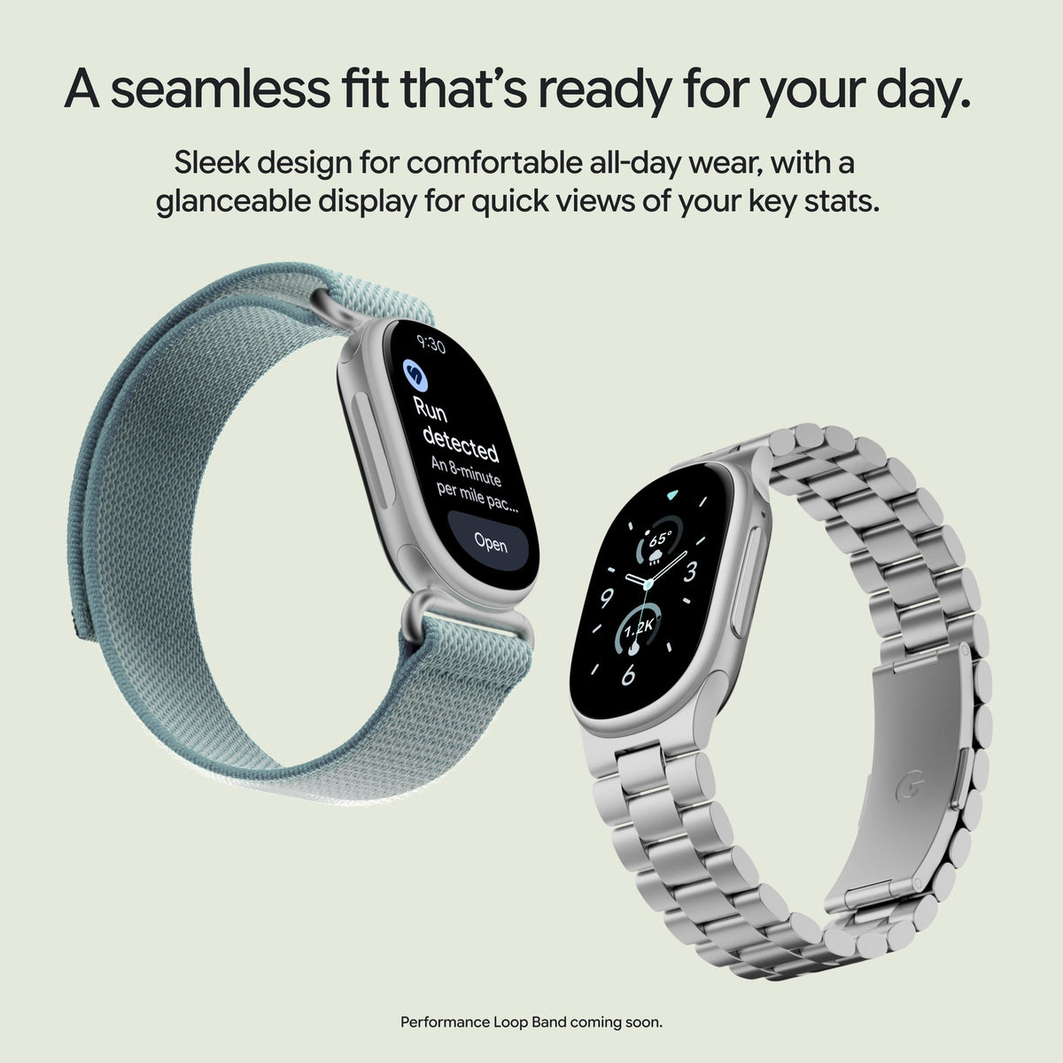 Google Fitbit Edge - Activity Tracker - Pyrite/Olive - Small & Large Band
