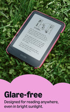 Amazon Kids Kindle 16GB (newest model), Now thinner and lighter, 6" glare-free display, weeks of battery, includes 1 year of books and Bookman cover