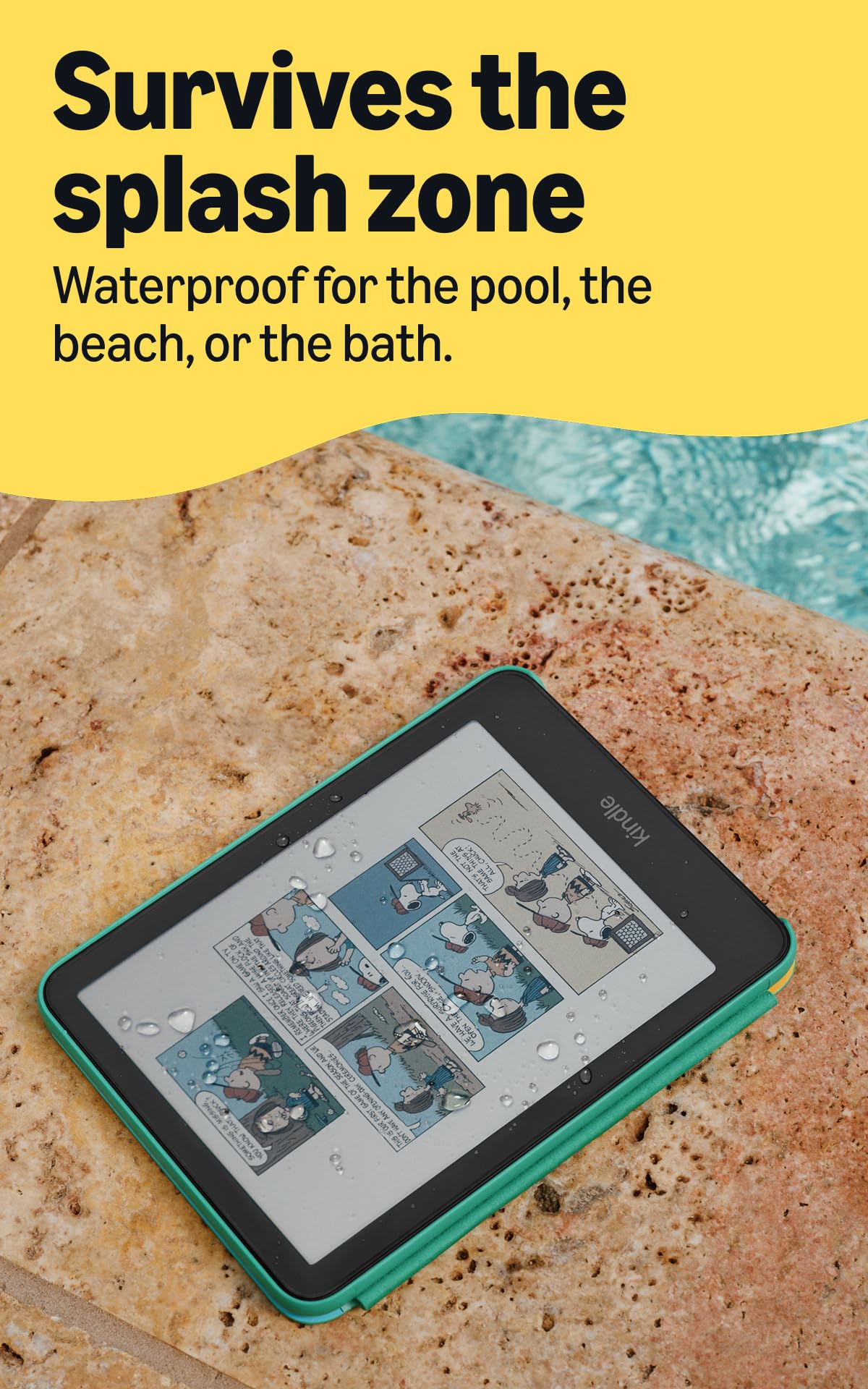 Amazon Kids Kindle Colorsoft 16GB (newest model), Thinner and lighter, 7" color display, Weeks of battery, Includes 1 year of books and Desert Dash cover