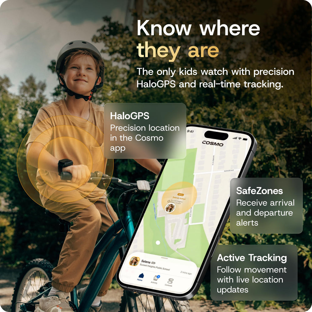 JrTrack Pro Kids Smart Watch by Cosmo | Best Phone Watch & Kids GPS Tracker