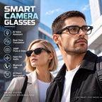 AI Smart Glasses with Camera, 20MP Photos, POV Video & Open-Ear Audio