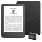 Kindle Essentials Bundle including Kindle (2024 release) - Matcha, Fabric Cover - Matcha, and Power Adapter