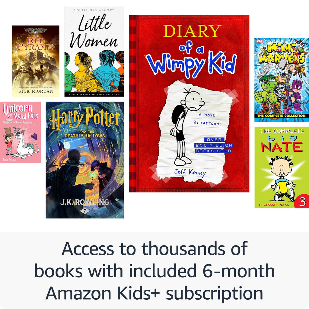 Kindle Paperwhite Kids Essentials Bundle including All-new Kindle Paperwhite Kids (16GB) - The Diary of a Wimpy Kid and Power Adapter